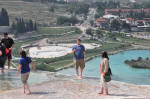 Travertine pools from Hierapolsi