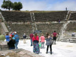 Theater with white stones