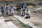 At the Corinth theater site