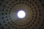 Pantheon dome opening.