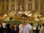 Nancy at Trevi Fountain