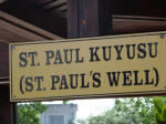 St. Paul's Well sign